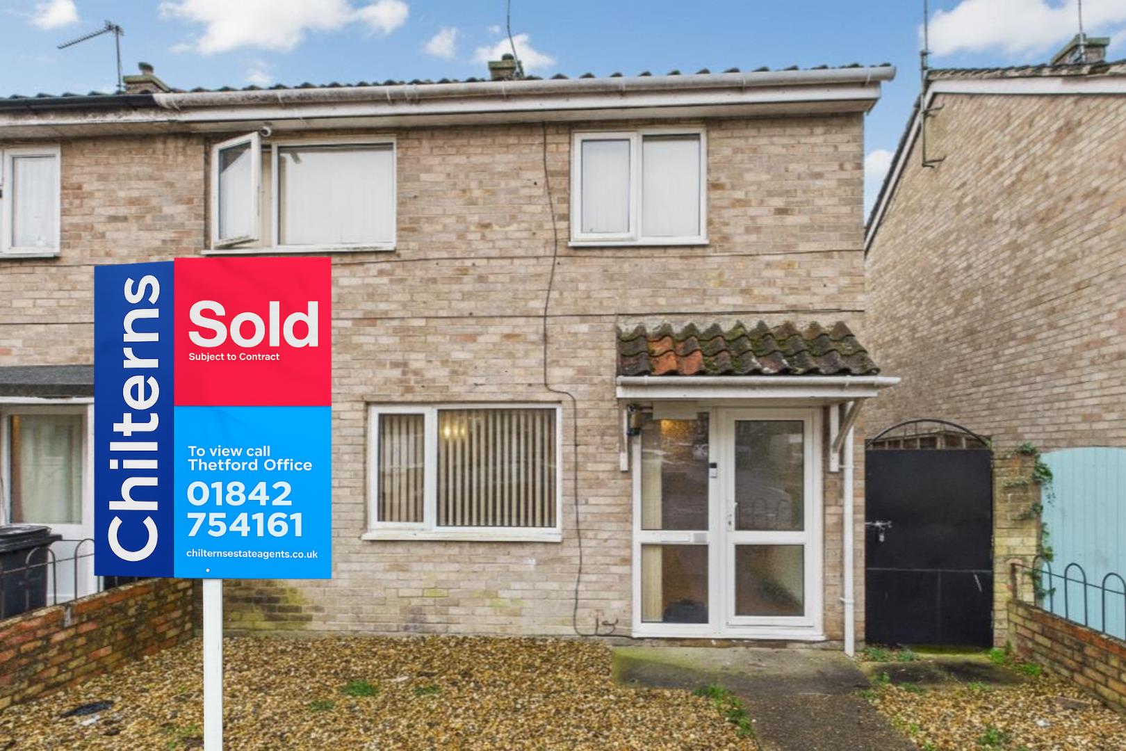 3 Bed, 1 Bath Property For Sale in Fir Road, IP24 3EX